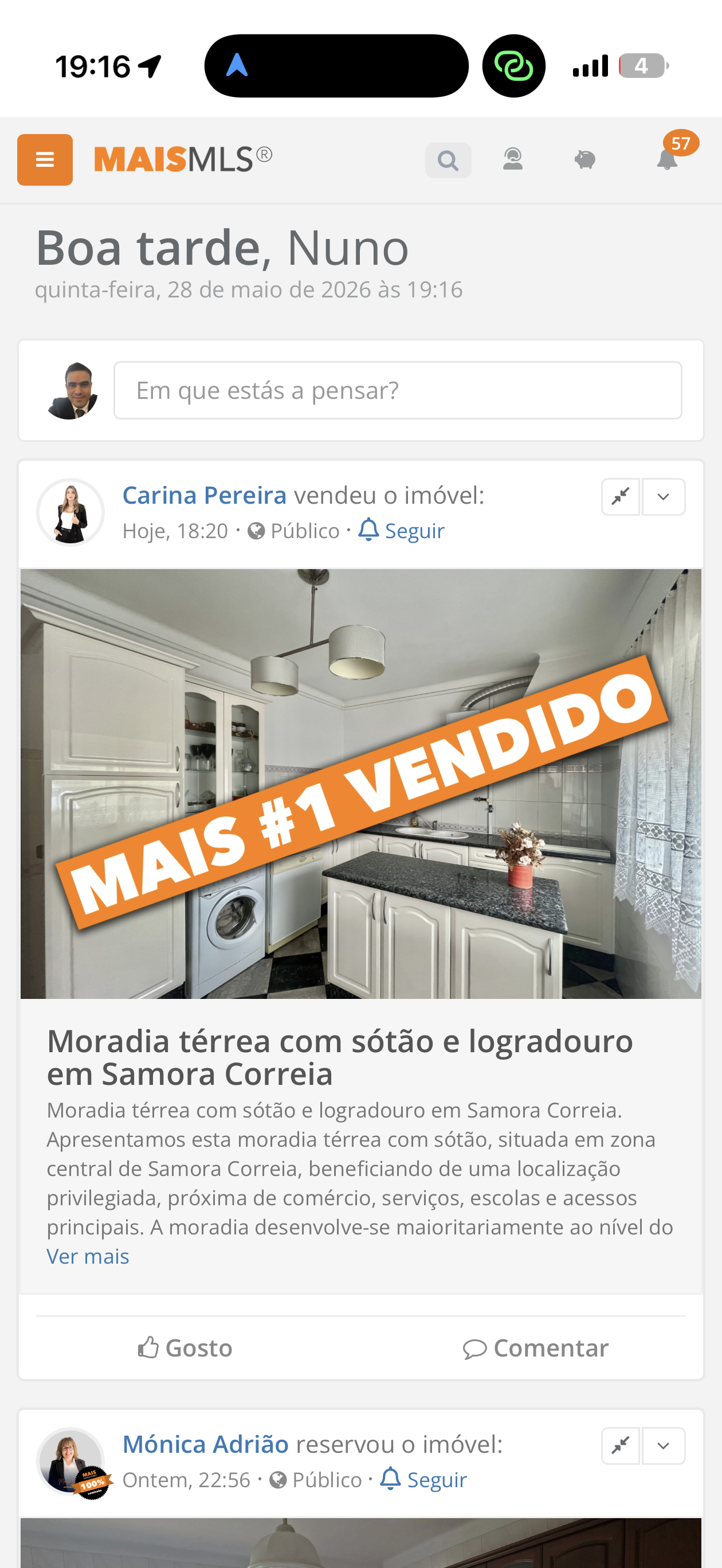 rua que desce